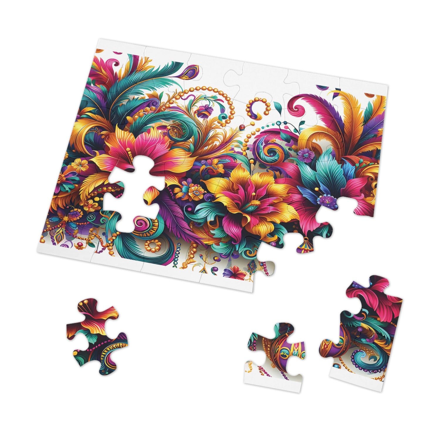 Jigsaw Puzzle, Floral, Personalised/Non-Personalised (30, 110, 252, 500,1000-Piece)