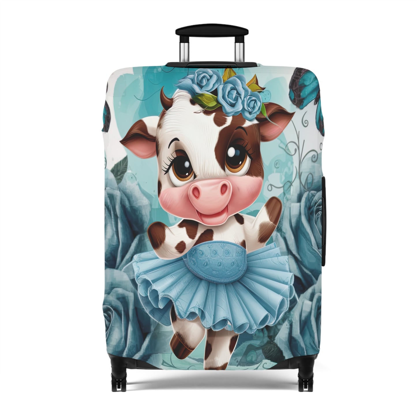 Luggage Cover, Ballet Dancing Cow, awd-1653