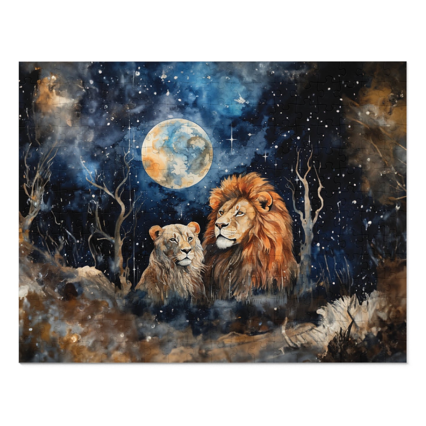 Puzzle, Lions, Personalised/Non-Personalised (30, 110, 252, 500,1000-Piece)