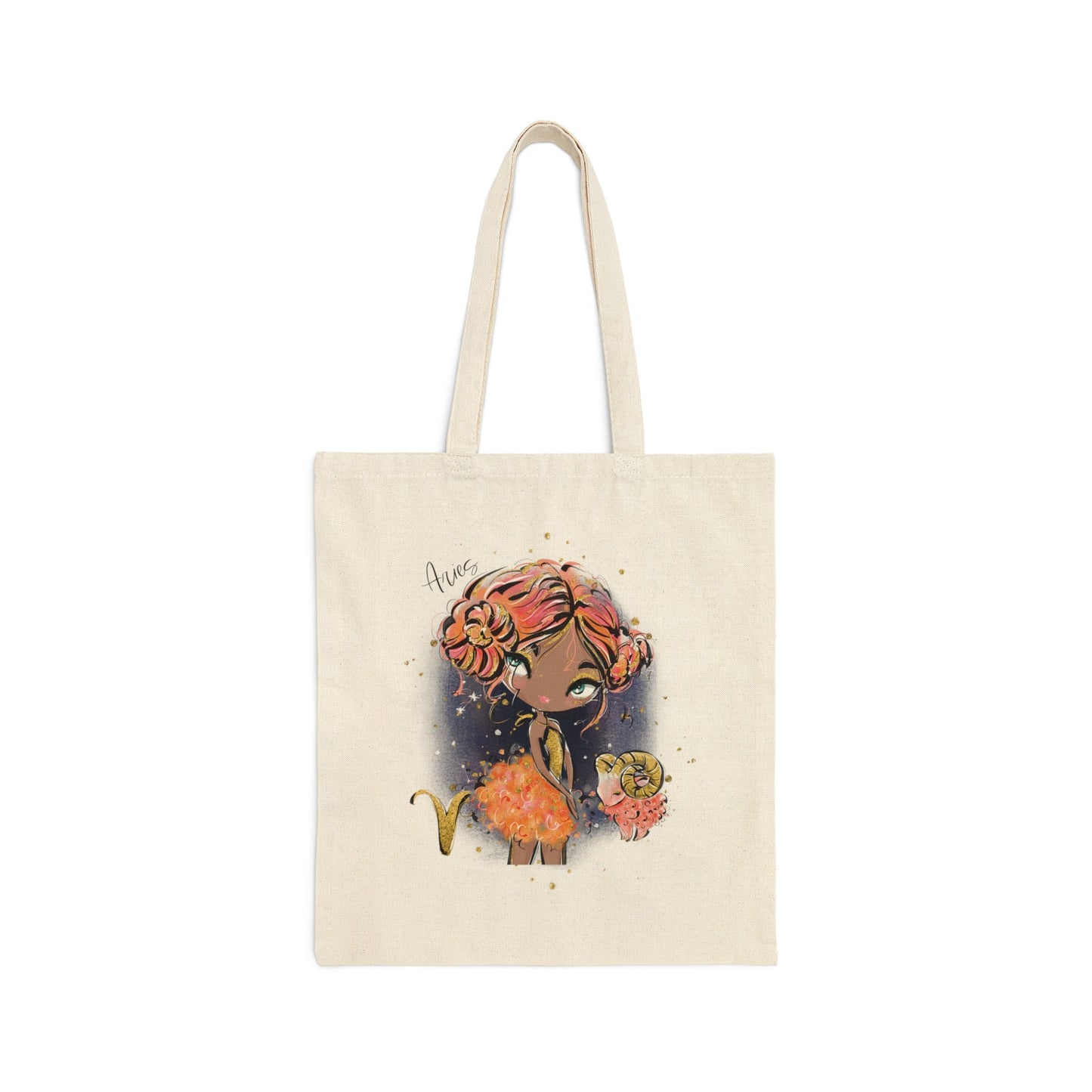 Canvas Tote Bag, Zodiac, Aries