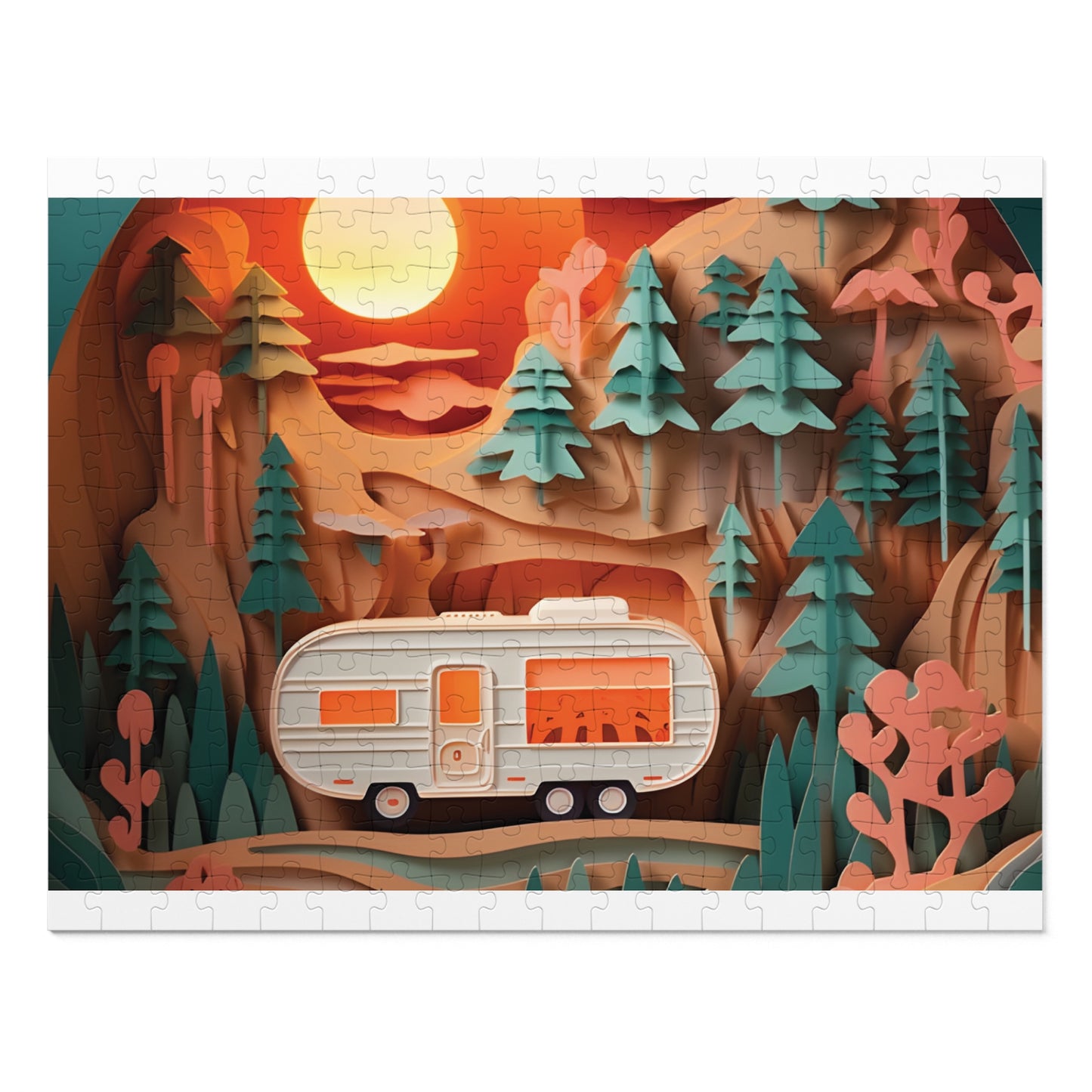 Puzzle, Caravan, Personalised/Non-Personalised (30, 110, 252, 500,1000-Piece) awd-pt-559