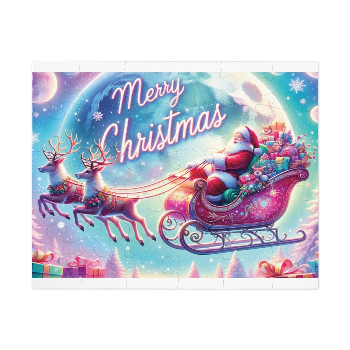 Jigsaw Puzzle, Christmas, Santa, Personalised/Non-Personalised (30, 110, 252, 500,1000-Piece)