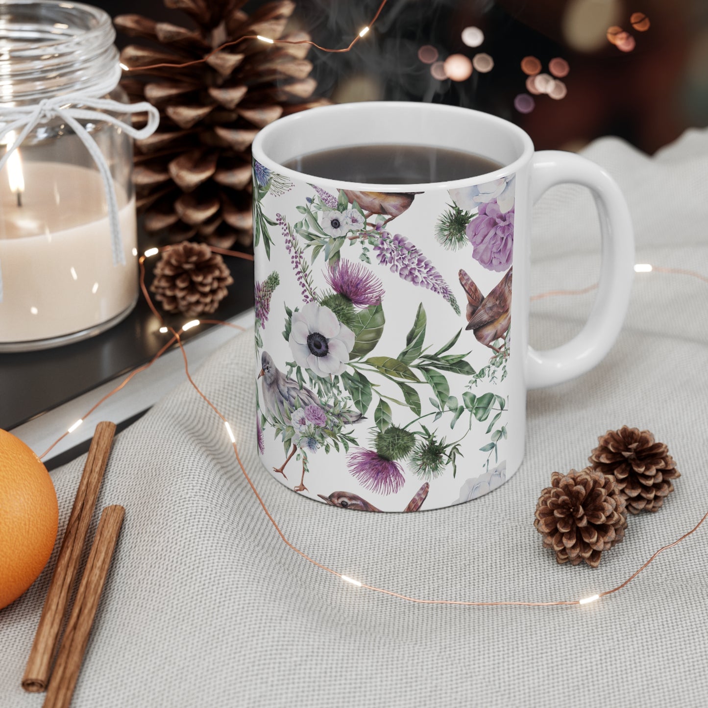 Scottish Floral, Ceramic Mug 11oz