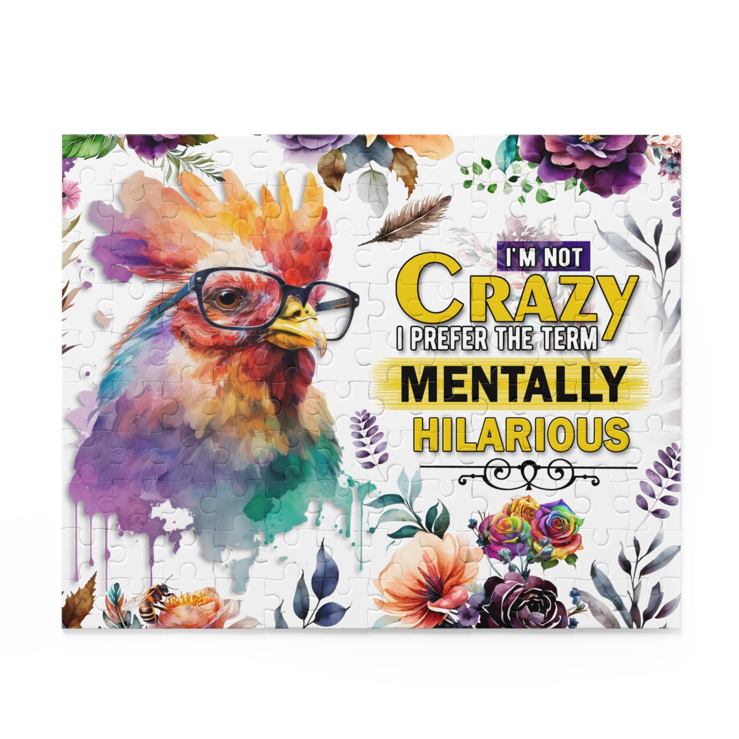 Puzzle, Chicken/Rooster, I am not Crazy I prefer the term Mentally Hilarious  (120, 252, 500-Piece) awd-641