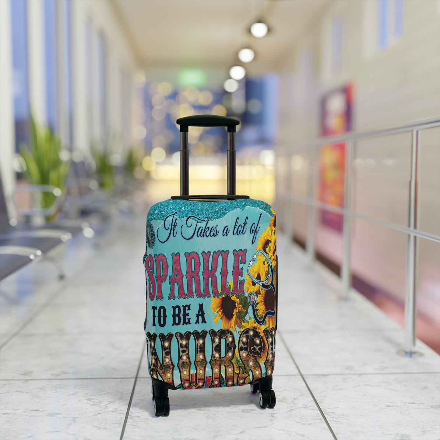 Luggage Cover, It takes a lot of sparkle to be a Nurse, awd-037