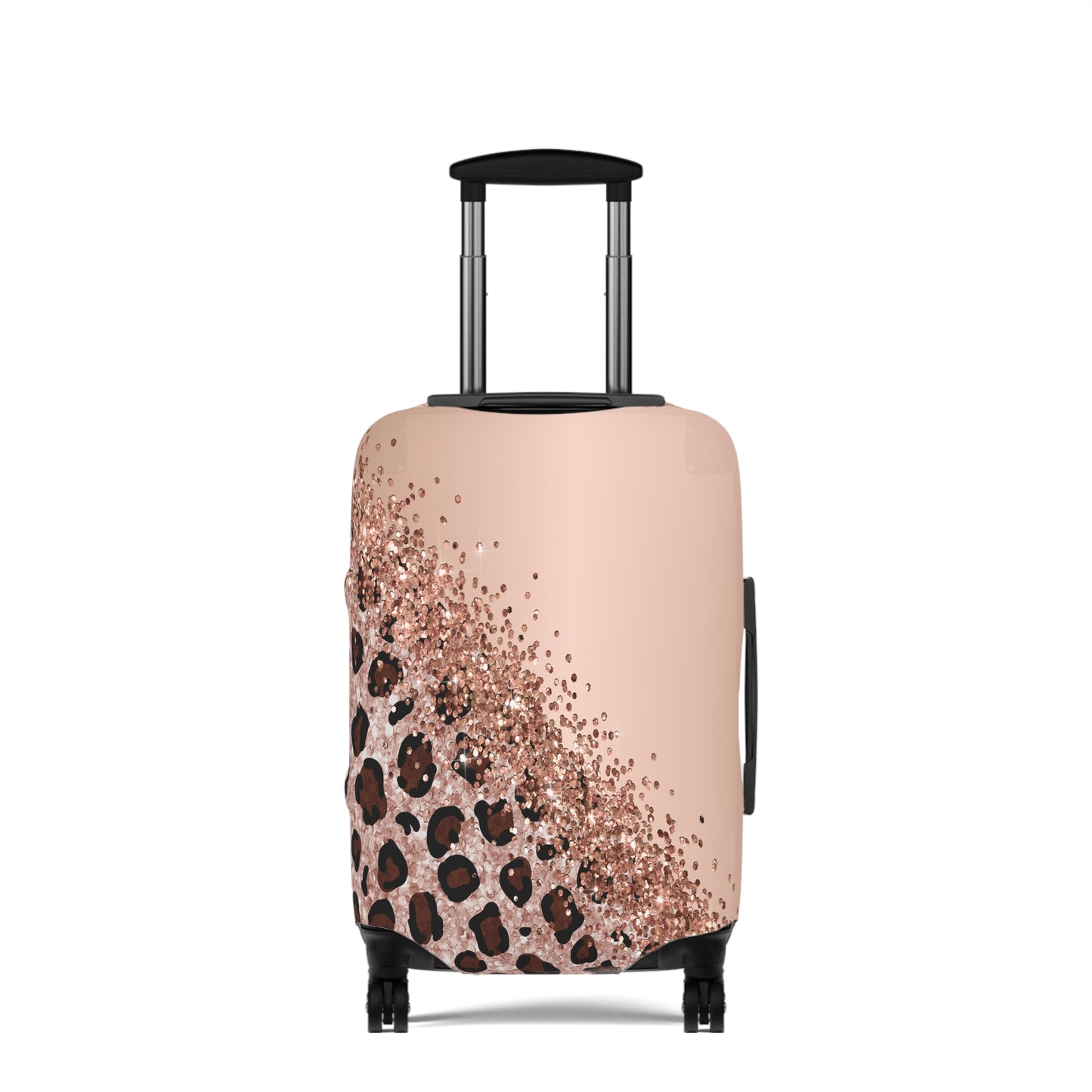 Luggage Cover, Leopard Print, Rose Gold, awd-1659