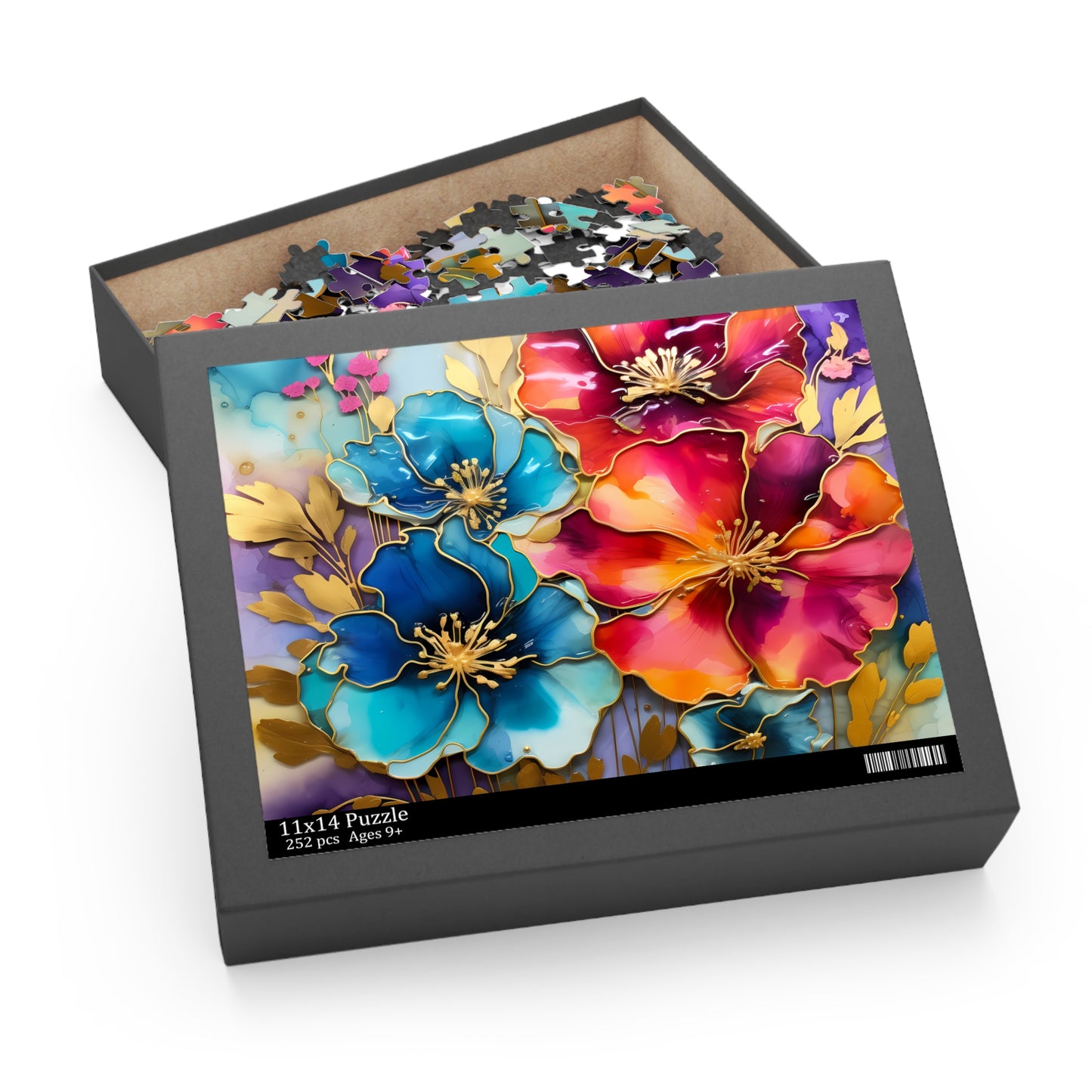 Personalised/Non-Personalised Puzzle, Floral (120, 252, 500-Piece)