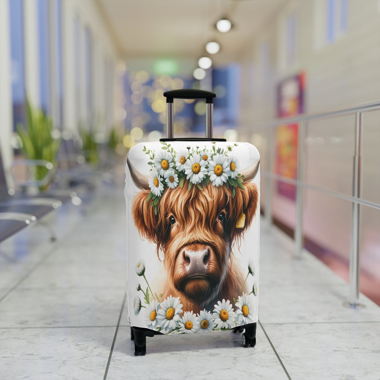 Luggage Cover, Highland Cow, awd-001