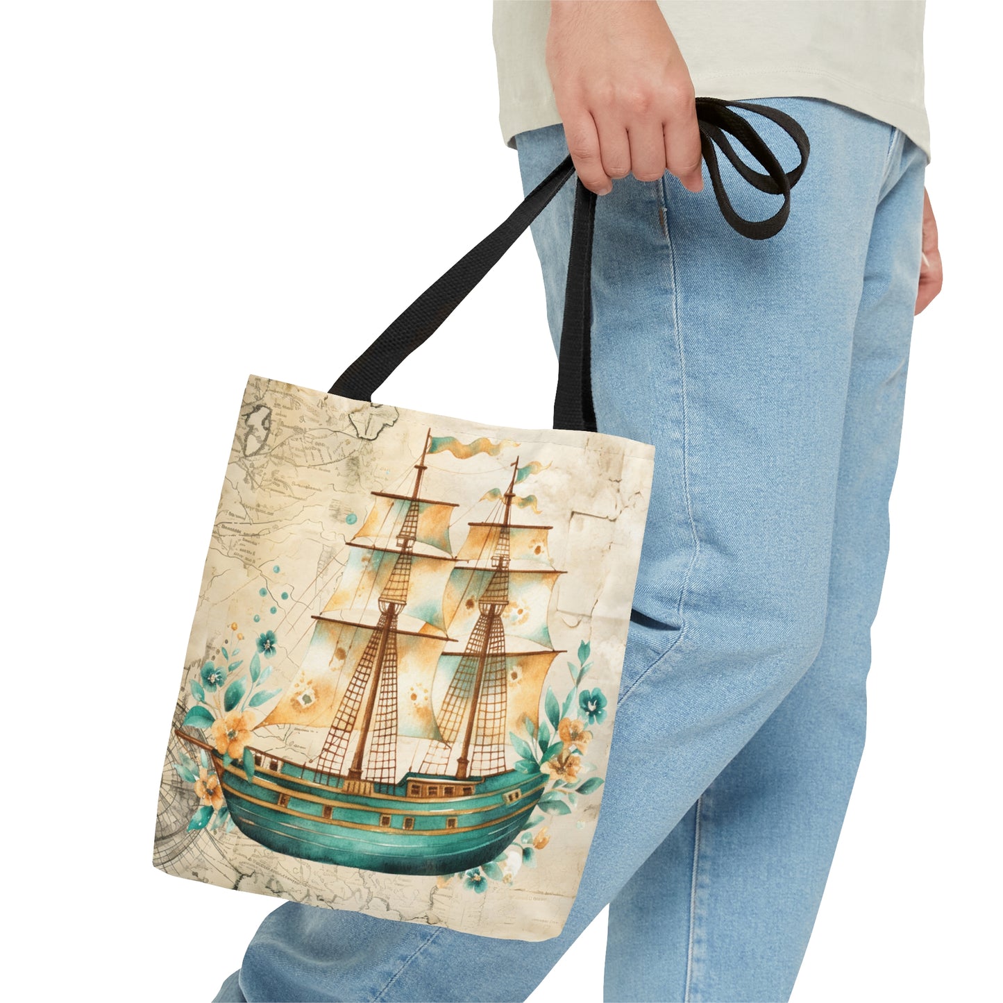 Tote Bag, Nautical bag, Beach Tote Bag