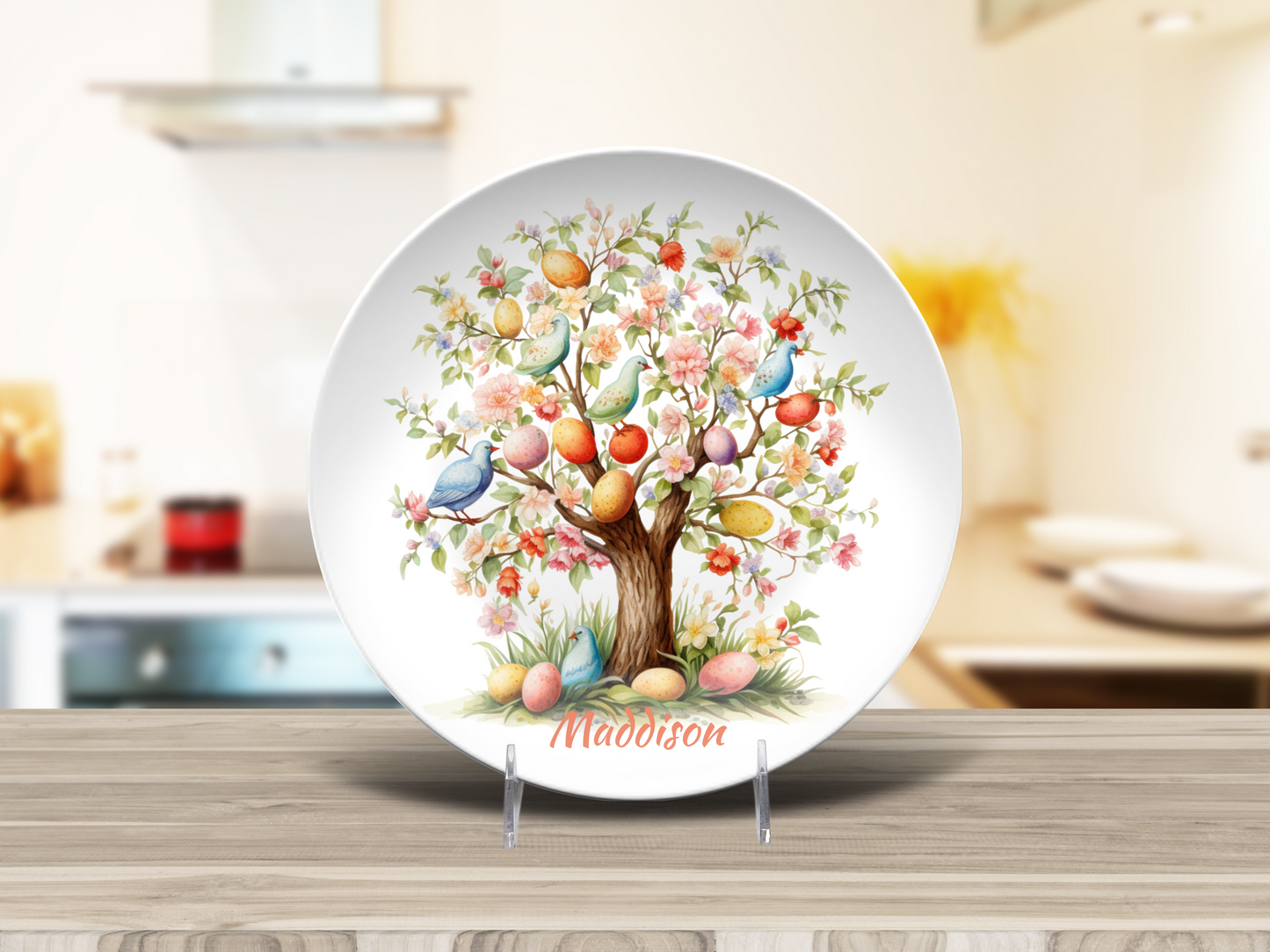 Personalised Easter Egg Tree Plate