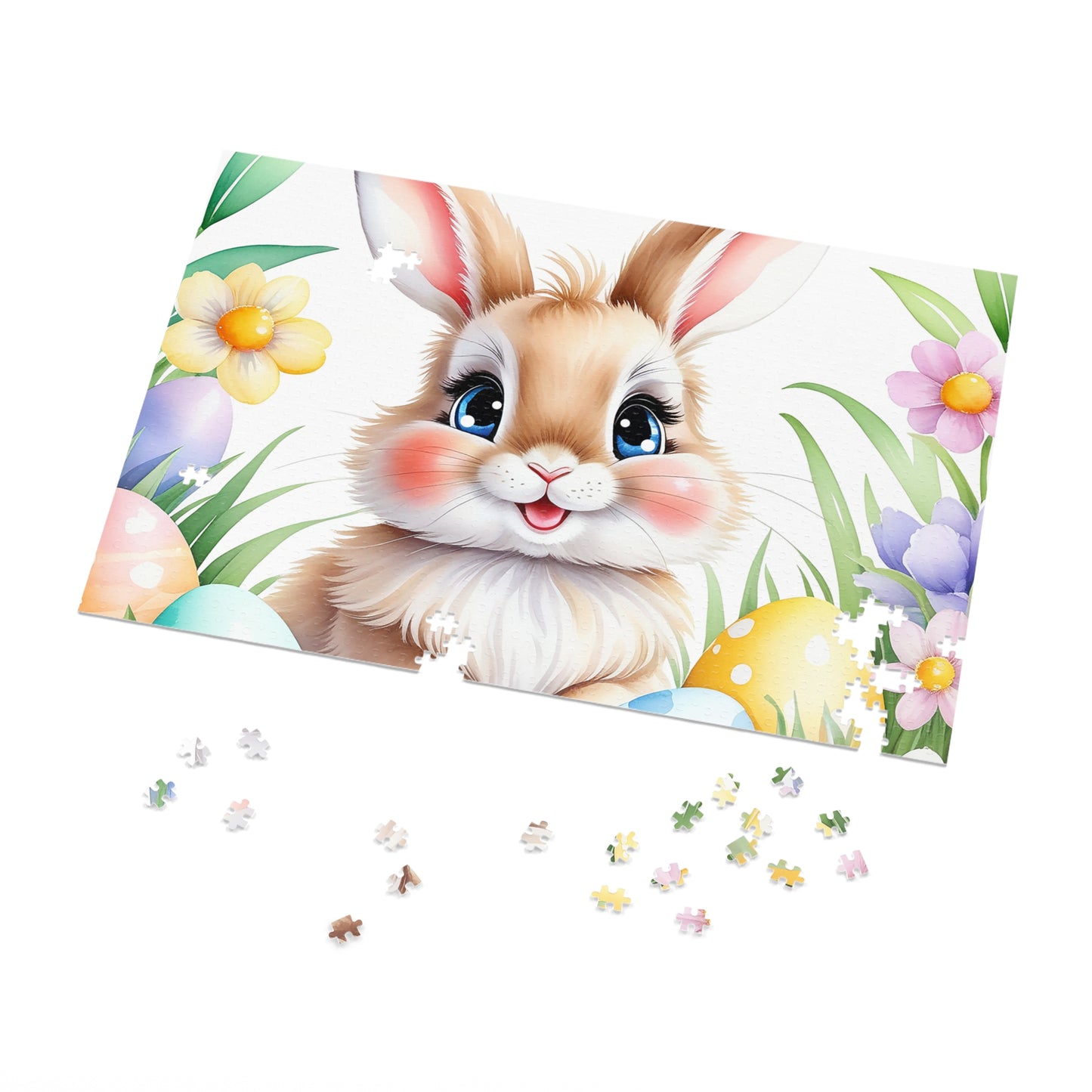 Puzzle, Easter, Rabbit, Personalised/Non-Personalised (30, 110, 252, 500,1000-Piece) awd-650