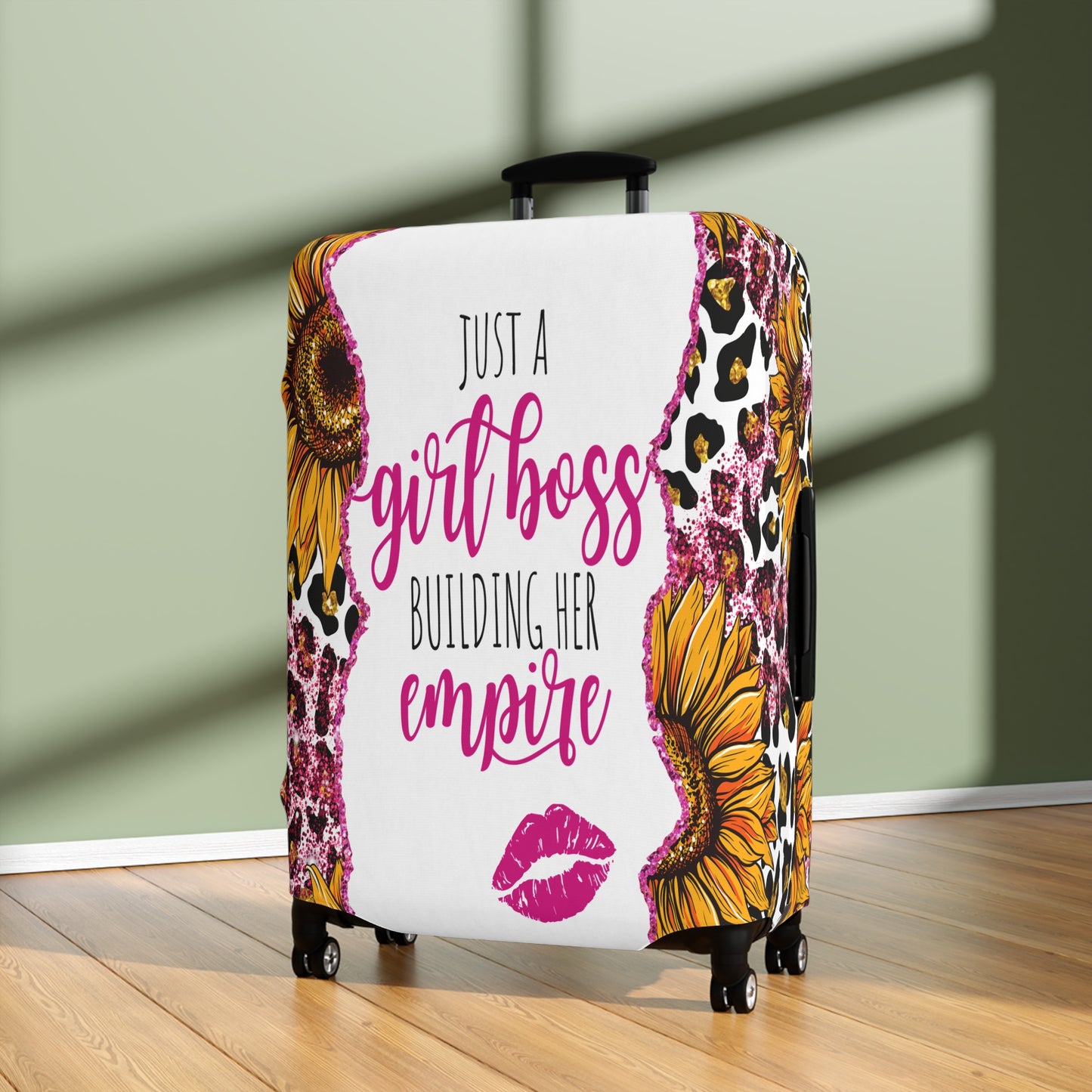 Luggage Cover, Just a Girl Boss building her Empire, awd-1696