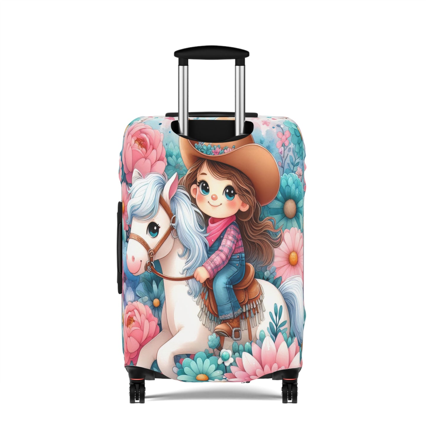 Luggage Cover, Just a Girl who Loves Horses, awd-3072