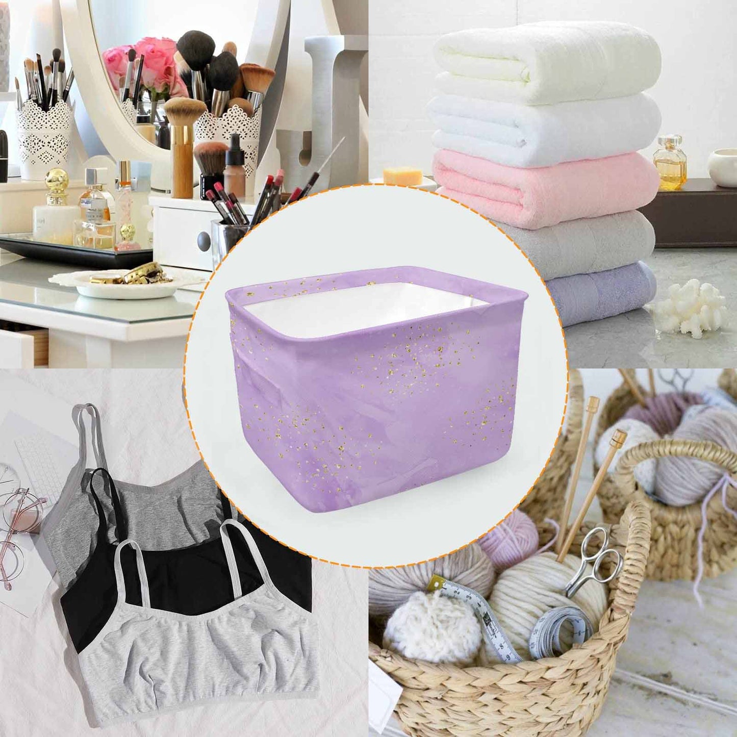 Purple  Storage Basket