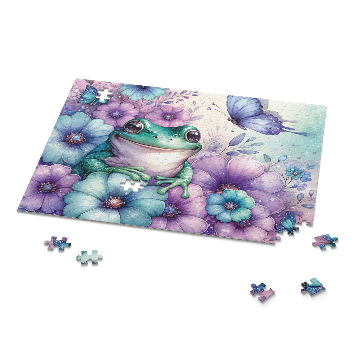 Personalised/Non-Personalised Puzzle, Frog (120, 252, 500-Piece)