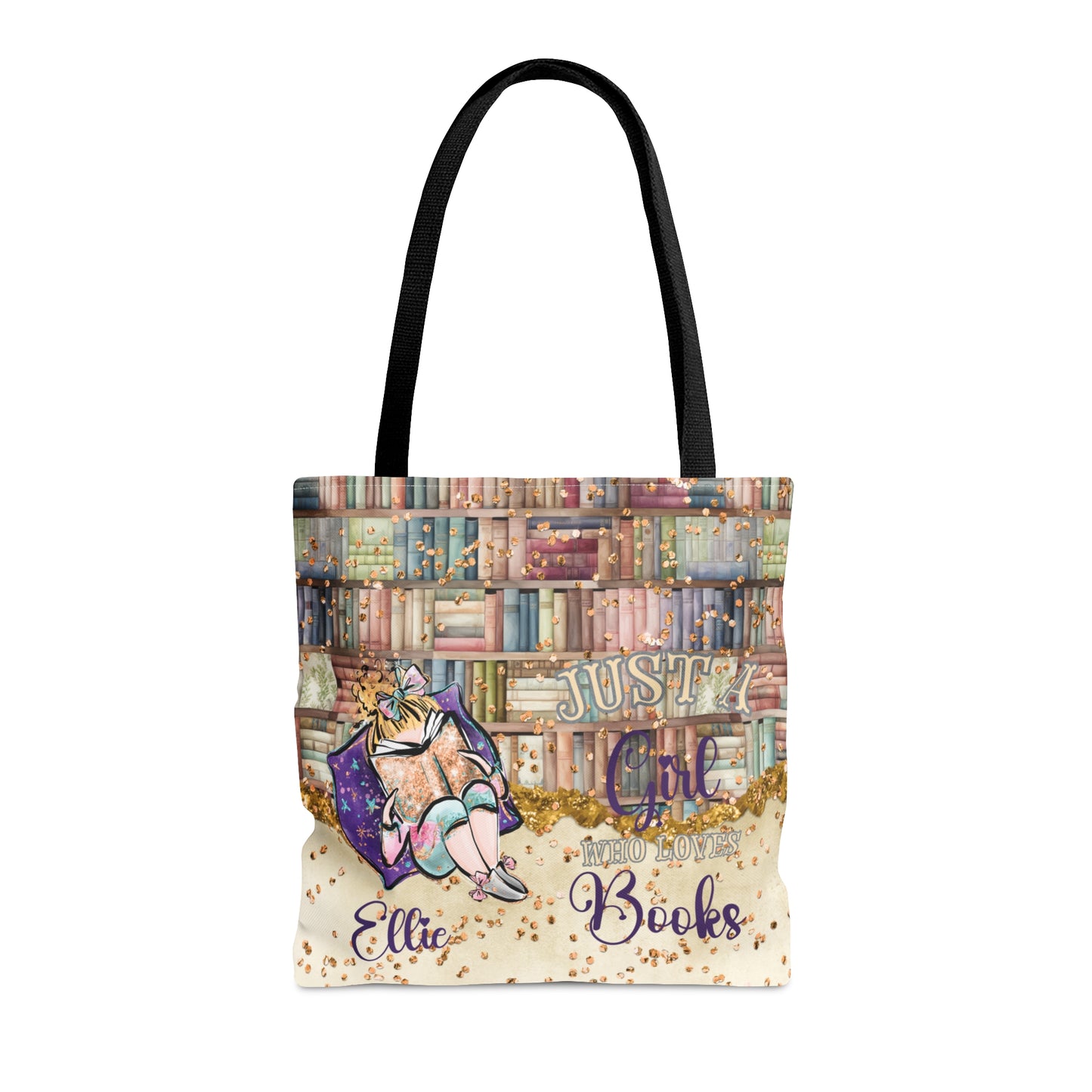 Personalised Tote Bag, Just A Girl Who Loves Books, Blonde Hair  Tote bag