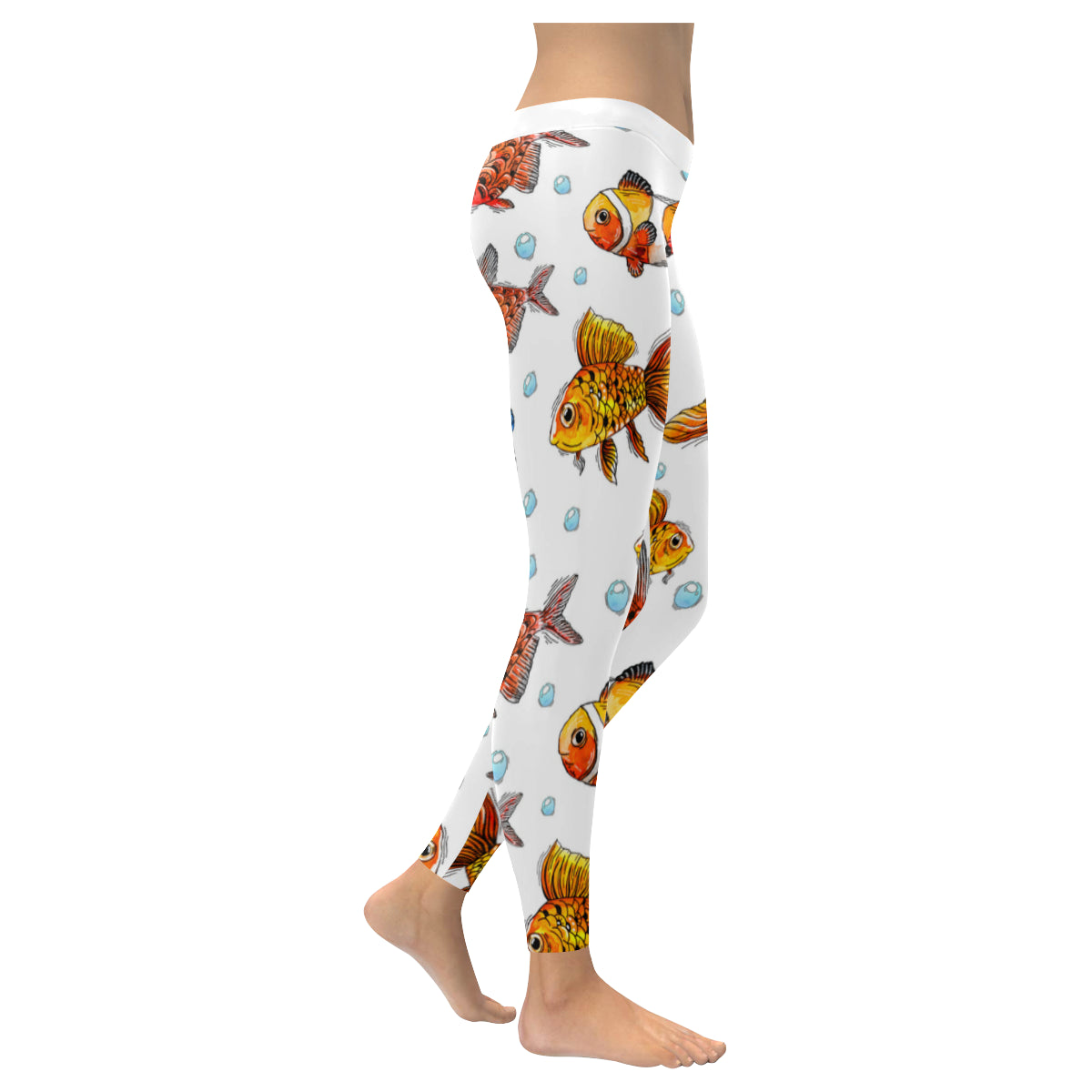 fish Women's Low Rise Leggings (Invisible Stitch)