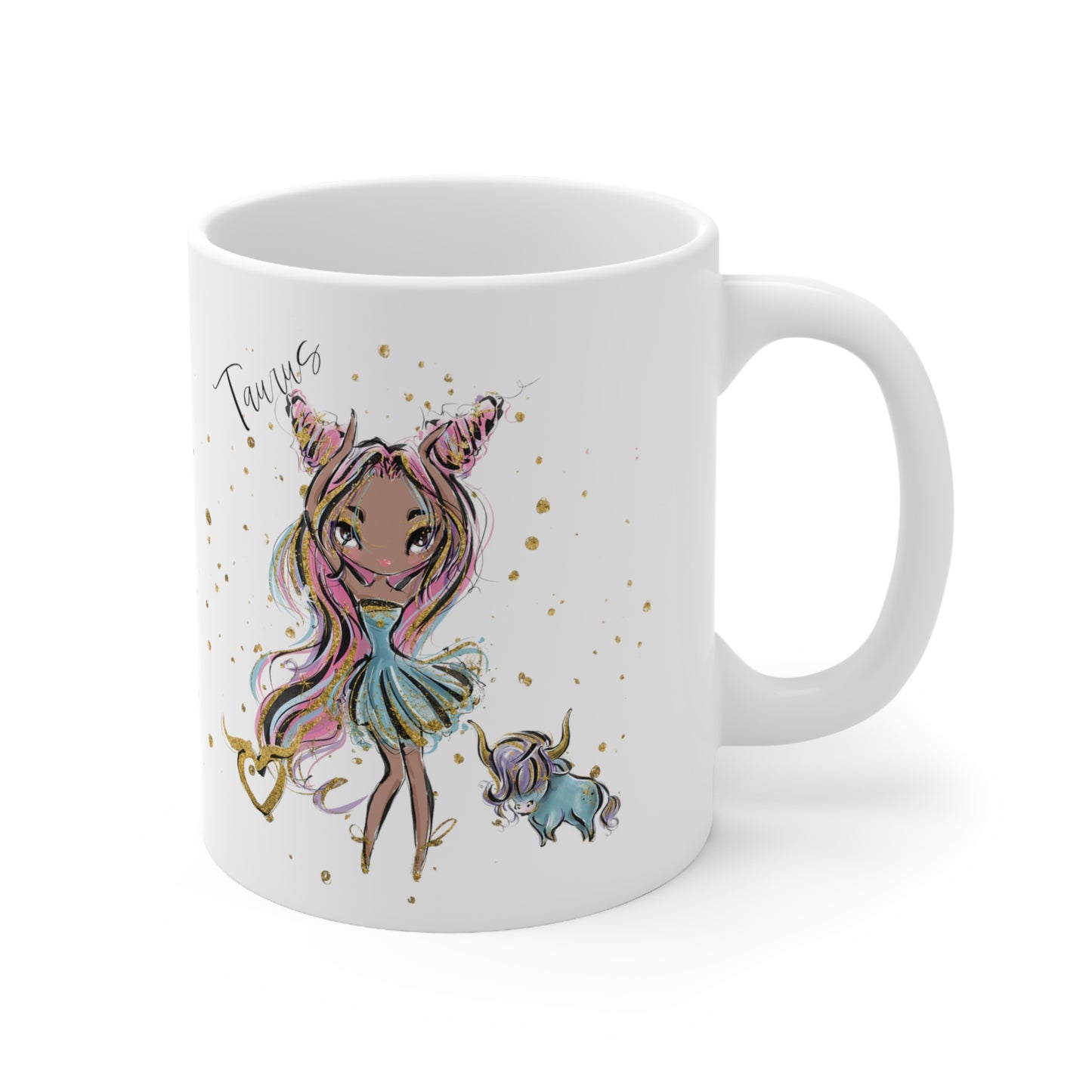 Zodiac Sign, Taurus, Ceramic Mug 11oz