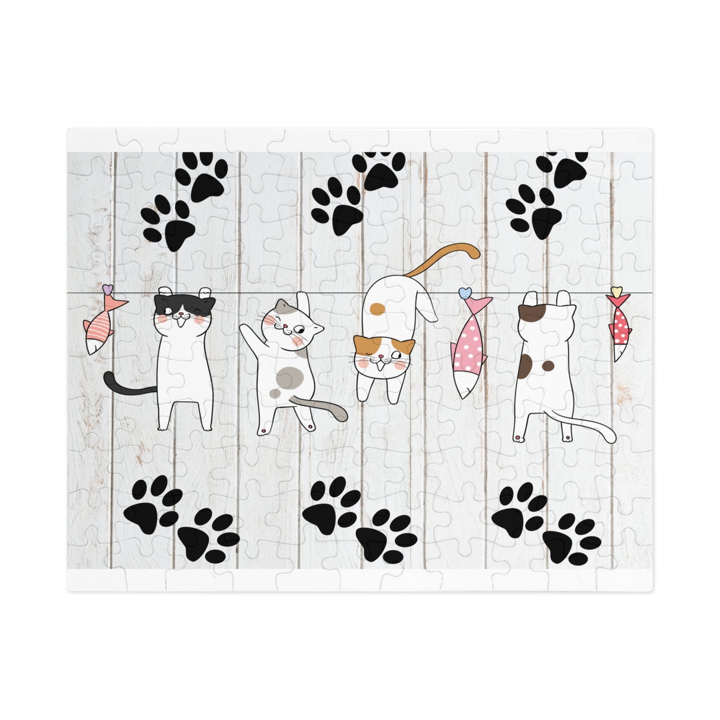 Puzzle, Cats, Personalised/Non-Personalised (30, 110, 252, 500,1000-Piece) awd-665