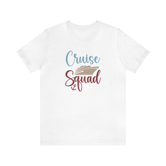 Unisex Adults Jersey Short Sleeve Tee, Cruise Tee, 100% Cotton, Cruise Squad, Light Fabric 142 g/m²