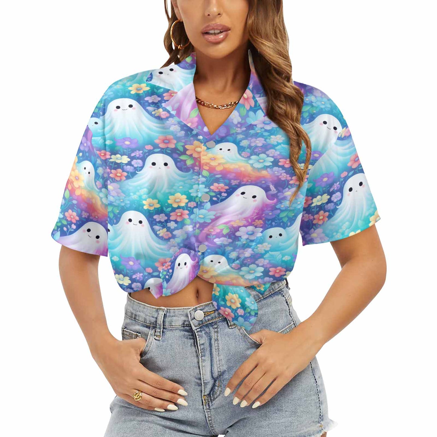 Pastel Halloween Women's Hawaiian Shirt