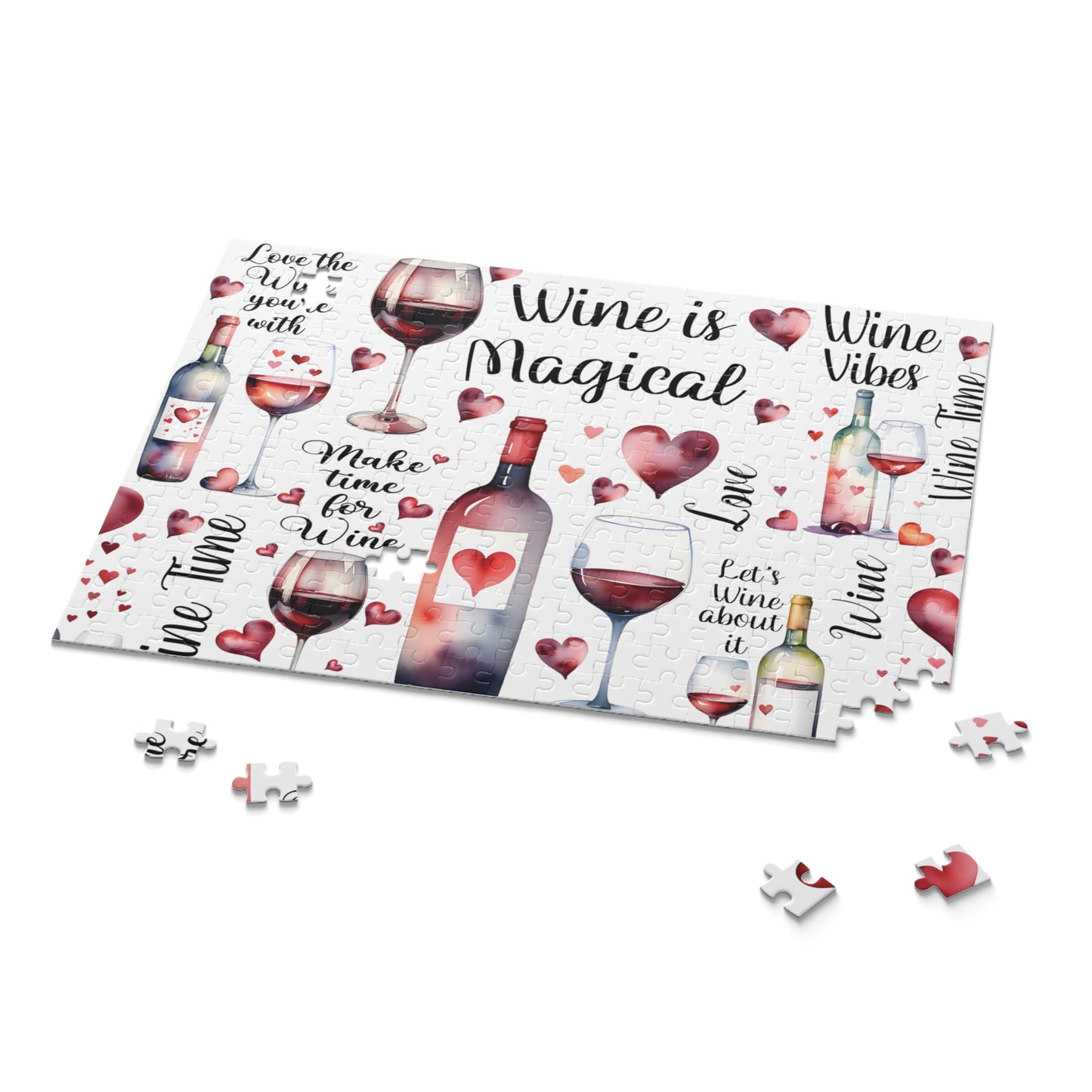 Personalised/Non-Personalised Puzzle, Wine Is Magical (120, 252, 500-Piece)