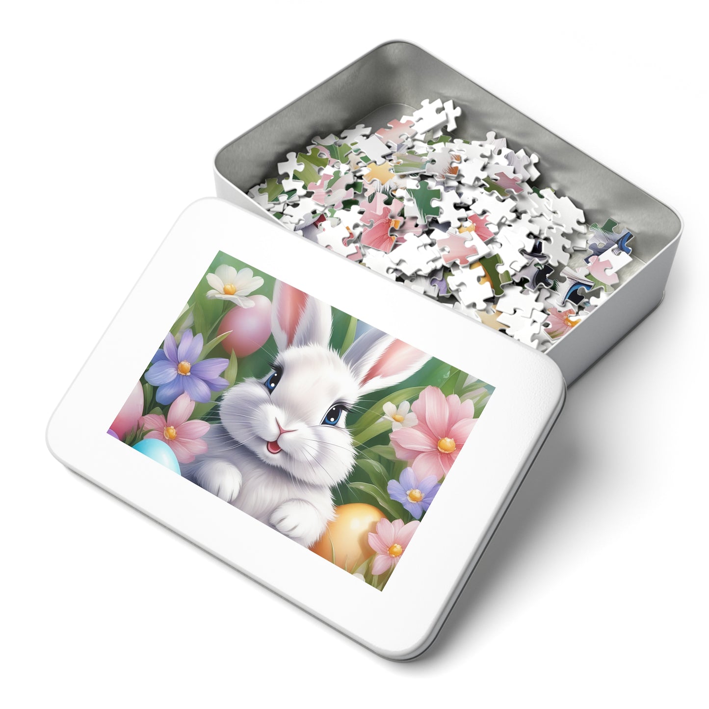 Puzzle, Easter, Rabbit, Personalised/Non-Personalised (30, 110, 252, 500,1000-Piece) awd-648