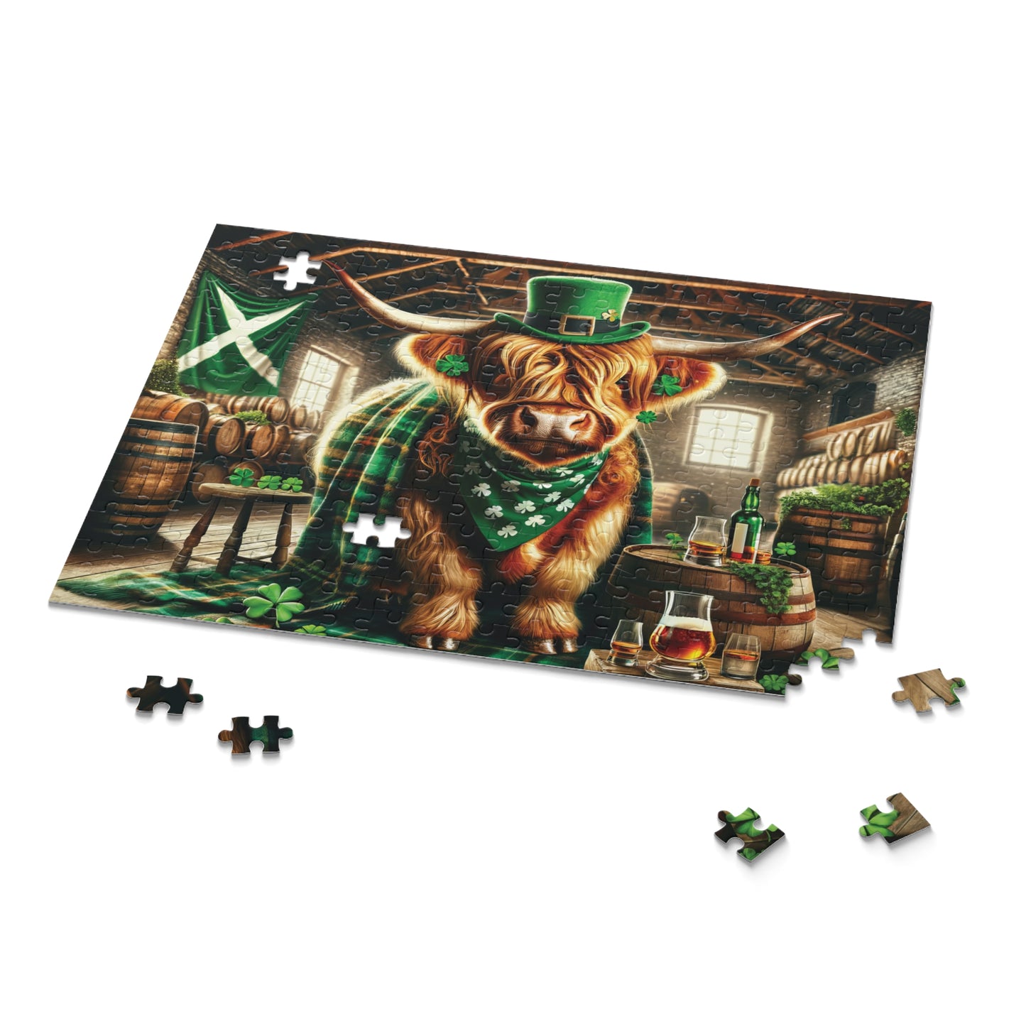 Puzzle,  Highland Cow (120, 252, 500-Piece) awd-662