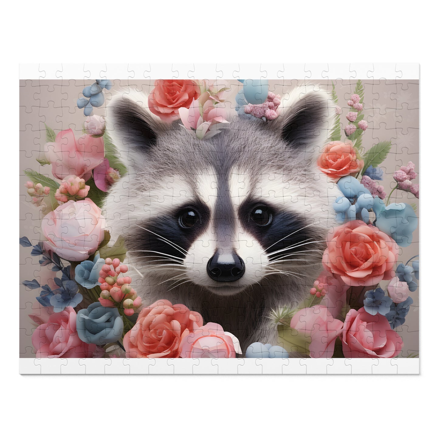 Jigsaw Puzzle, Racoon, Personalised/Non-Personalised (30, 110, 252, 500,1000-Piece)