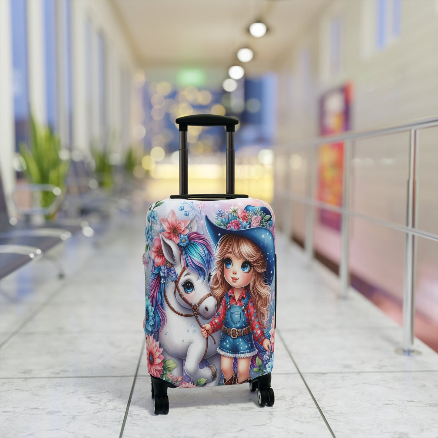 Luggage Cover, Just a Girl who Loves Horses, awd-3071