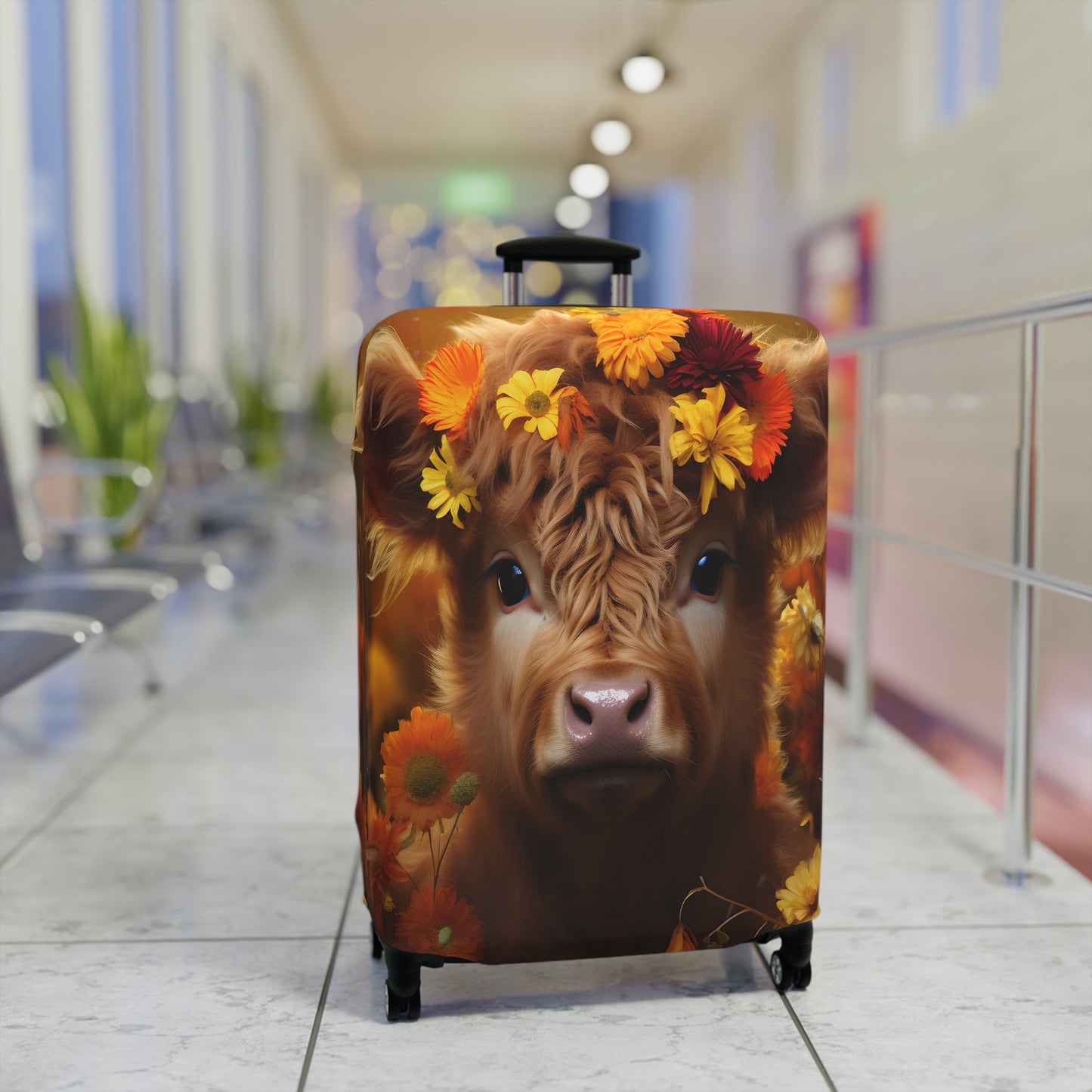 Luggage Cover, Highland Cow, awd-048