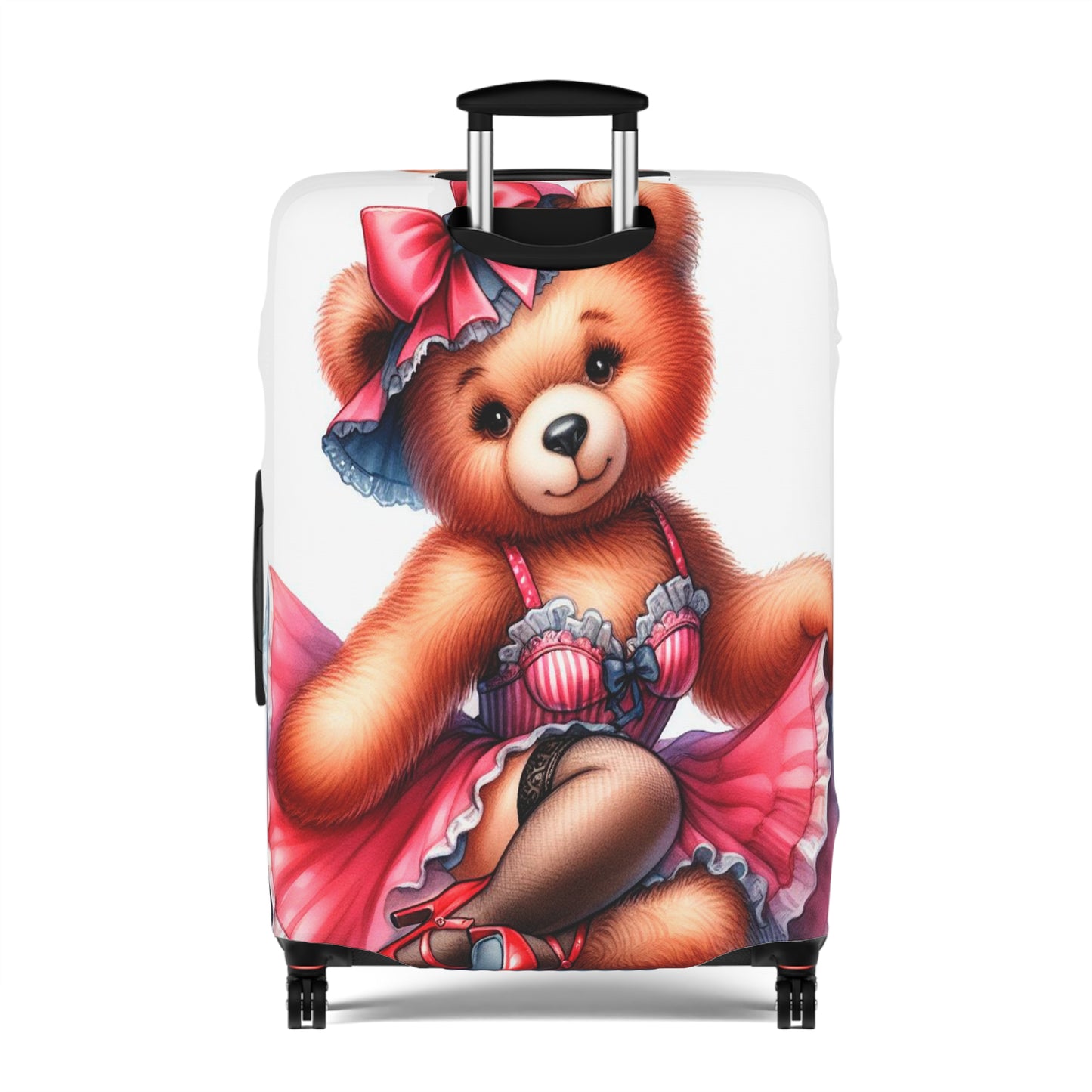 Luggage Cover, Rockabilly, Teddy Bear, awd-3036