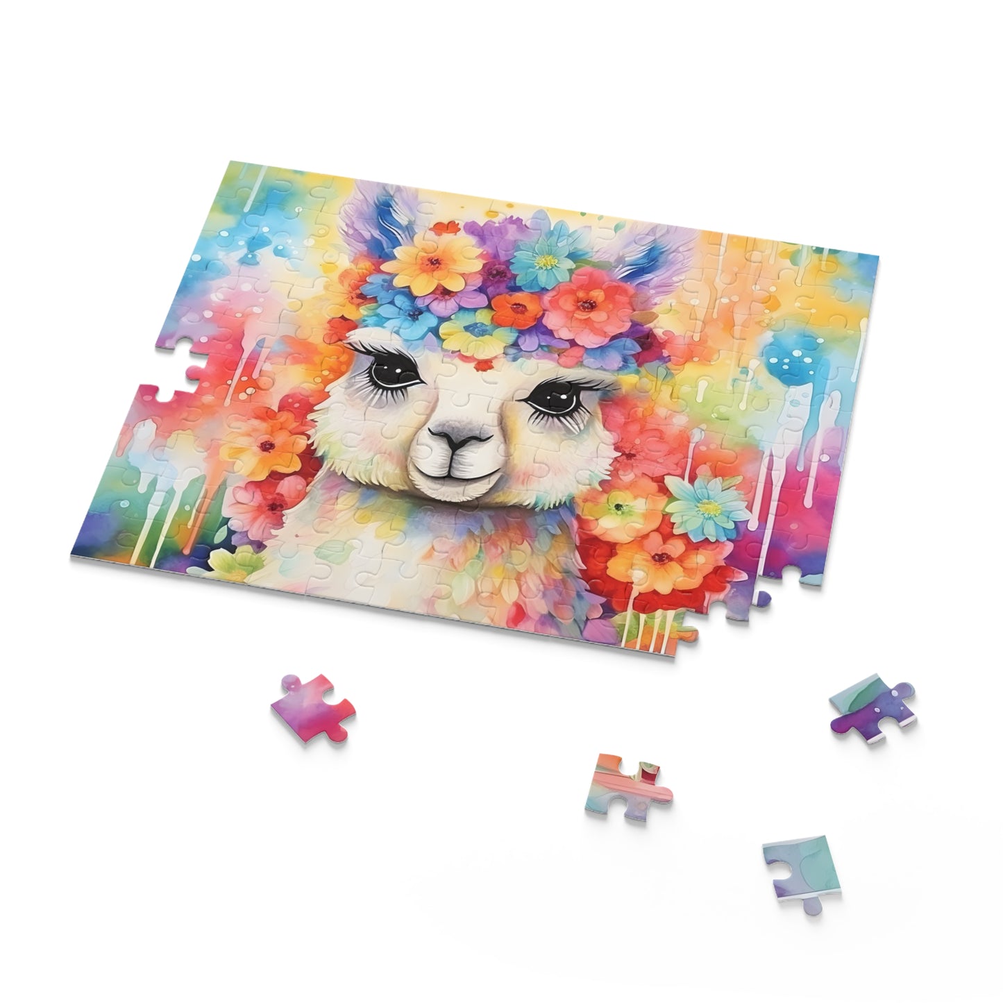 Personalised/Non-Personalised Puzzle, Llama (120, 252, 500-Piece)