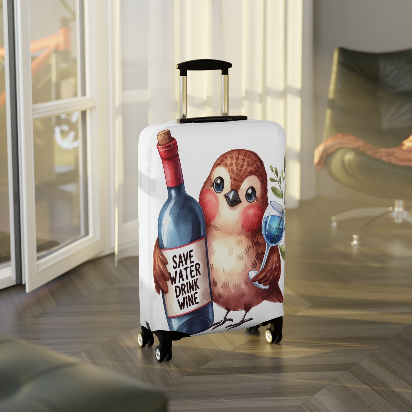 Luggage Cover, Cute Bird, awd-1642