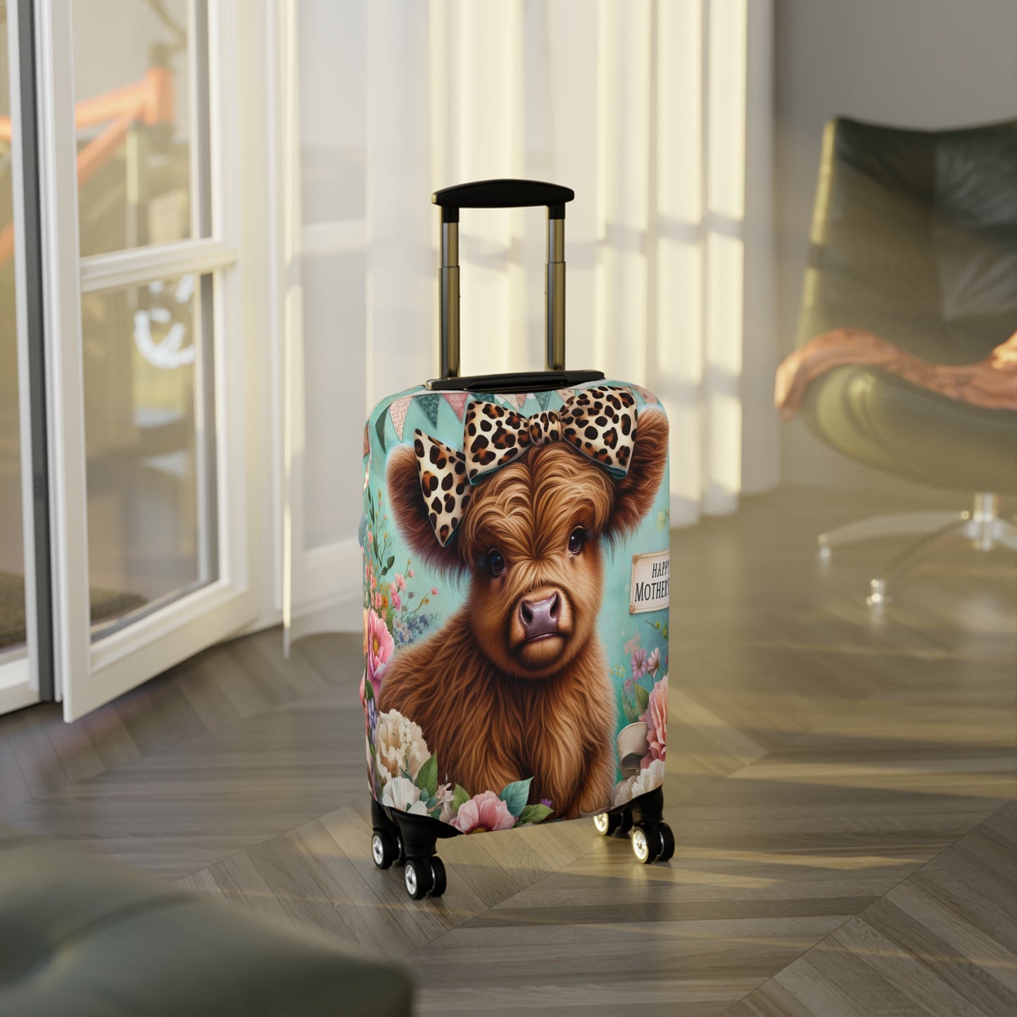 Luggage Cover, Highland Cow, awd-5004