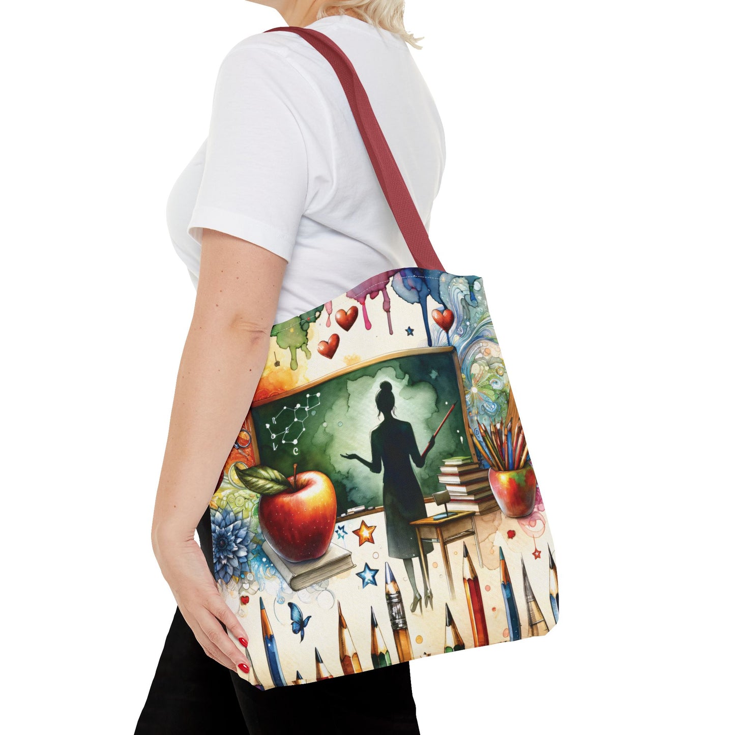 Tote Bag, Teacher, Personalised/Non-Personalised Tote bag, 3 Sizes Available