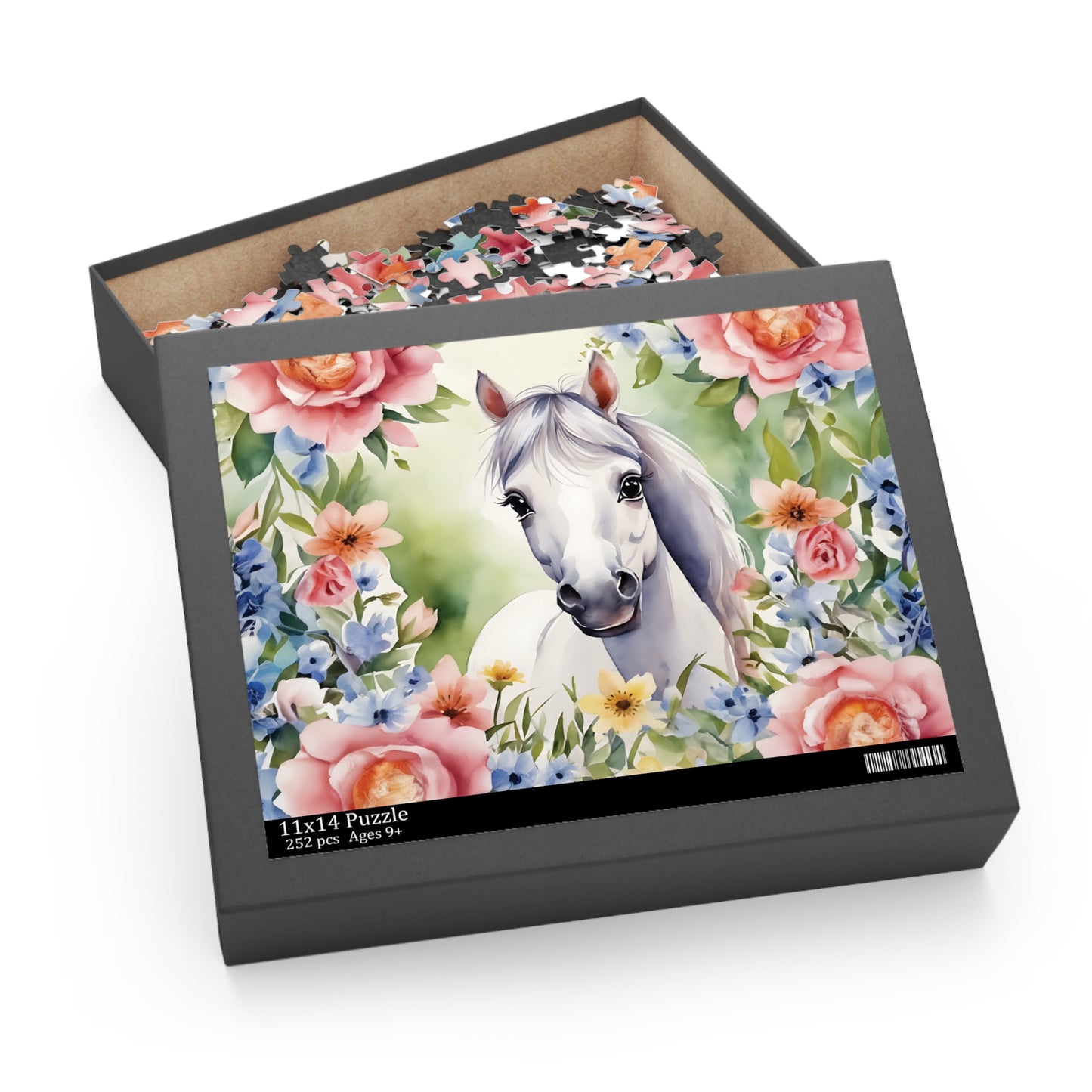 Personalised/Non-Personalised Puzzle, Horse (120, 252, 500-Piece)