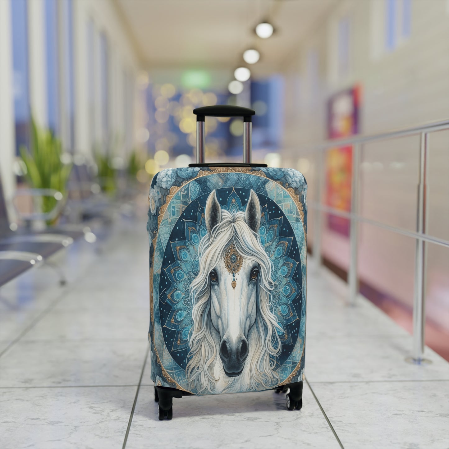 Luggage Cover, Country and Western, Horse Mandala, awd-1704