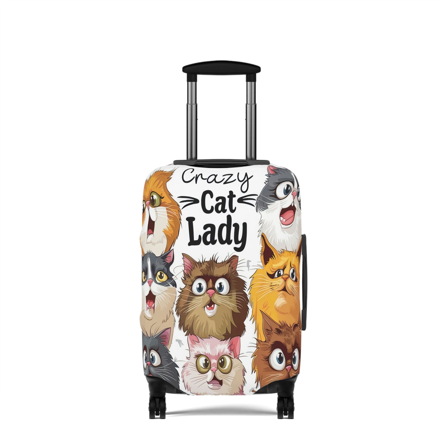 Luggage Cover, Crazy Cat Lady, awd-1489