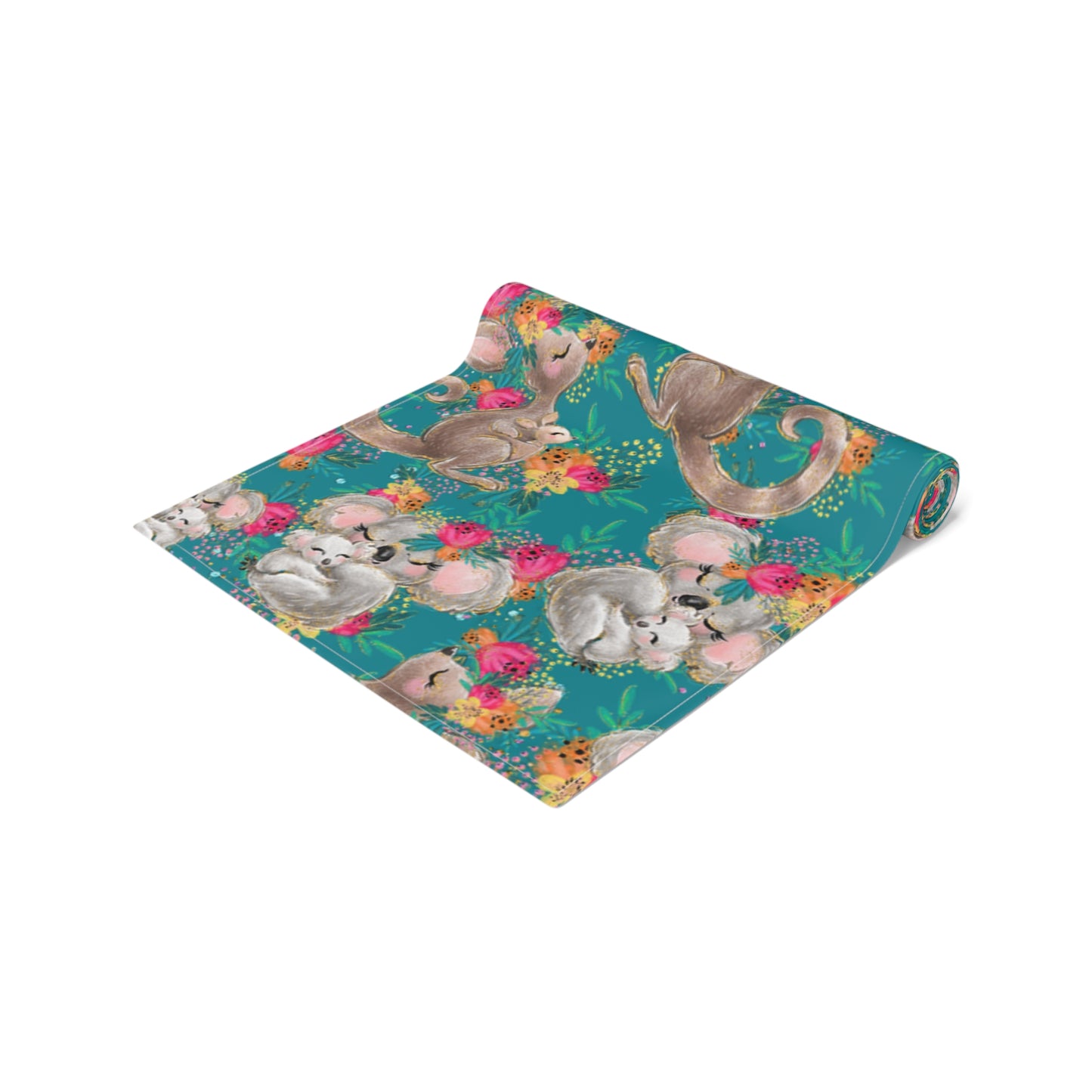 Australian Animals Table Runner, Cotton Twill and Poly Available