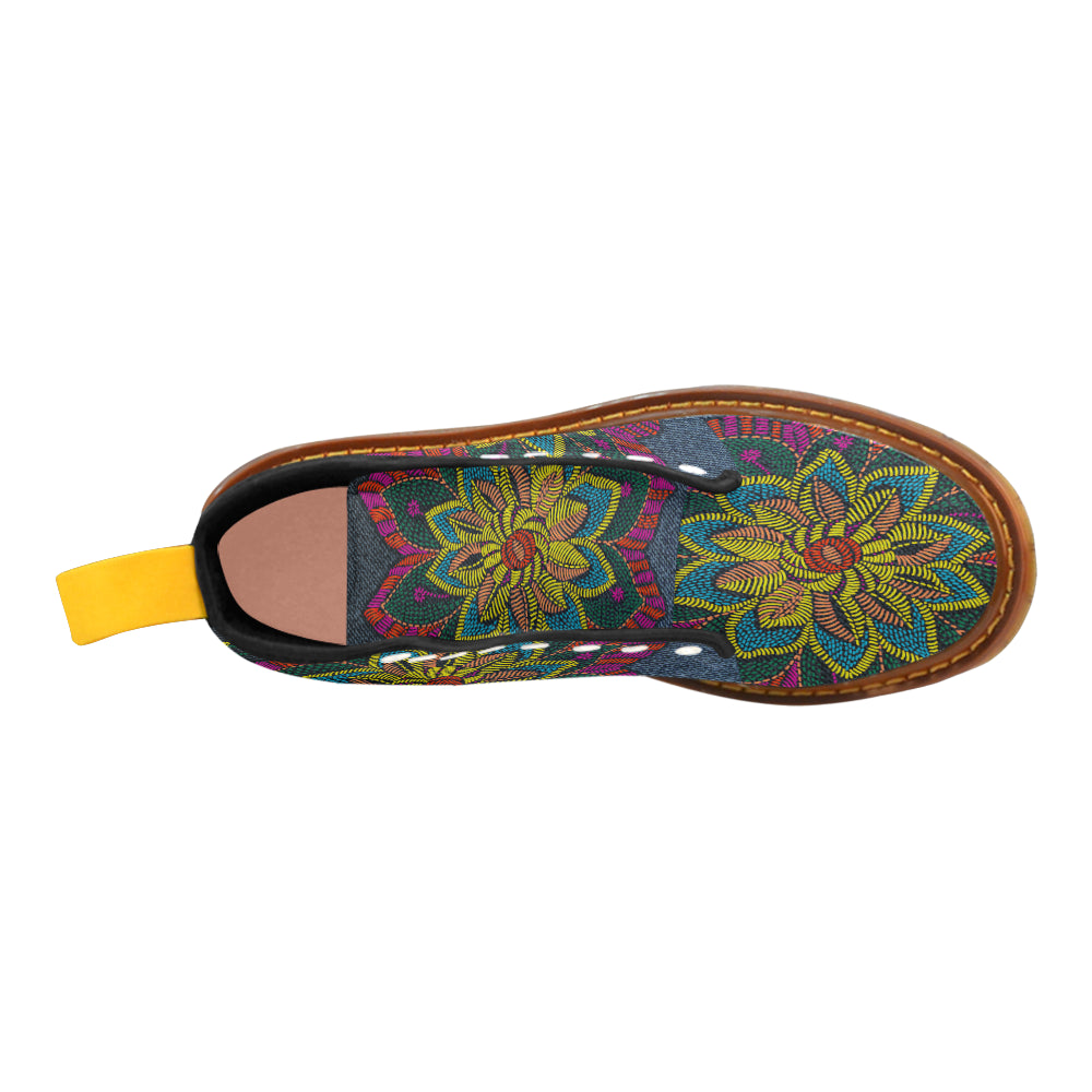 flower jeans Martin Boots For Women Model 1203H