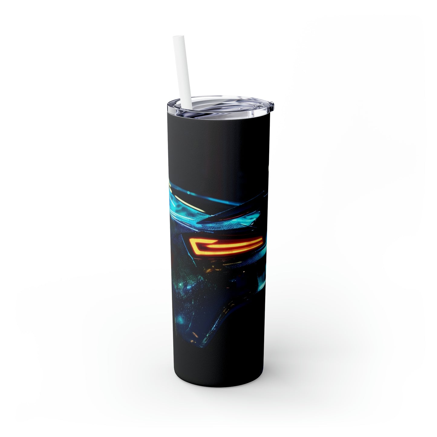 Skinny Tumbler with Straw, 20oz, Car