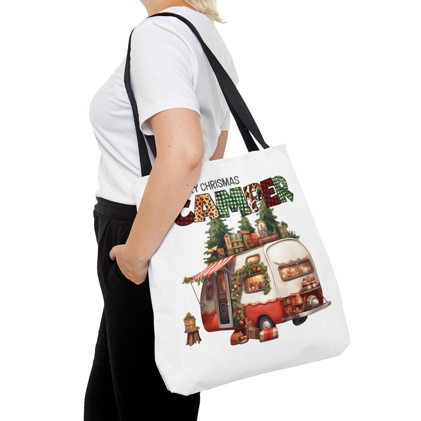 Tote Bag, Christmas, Camper