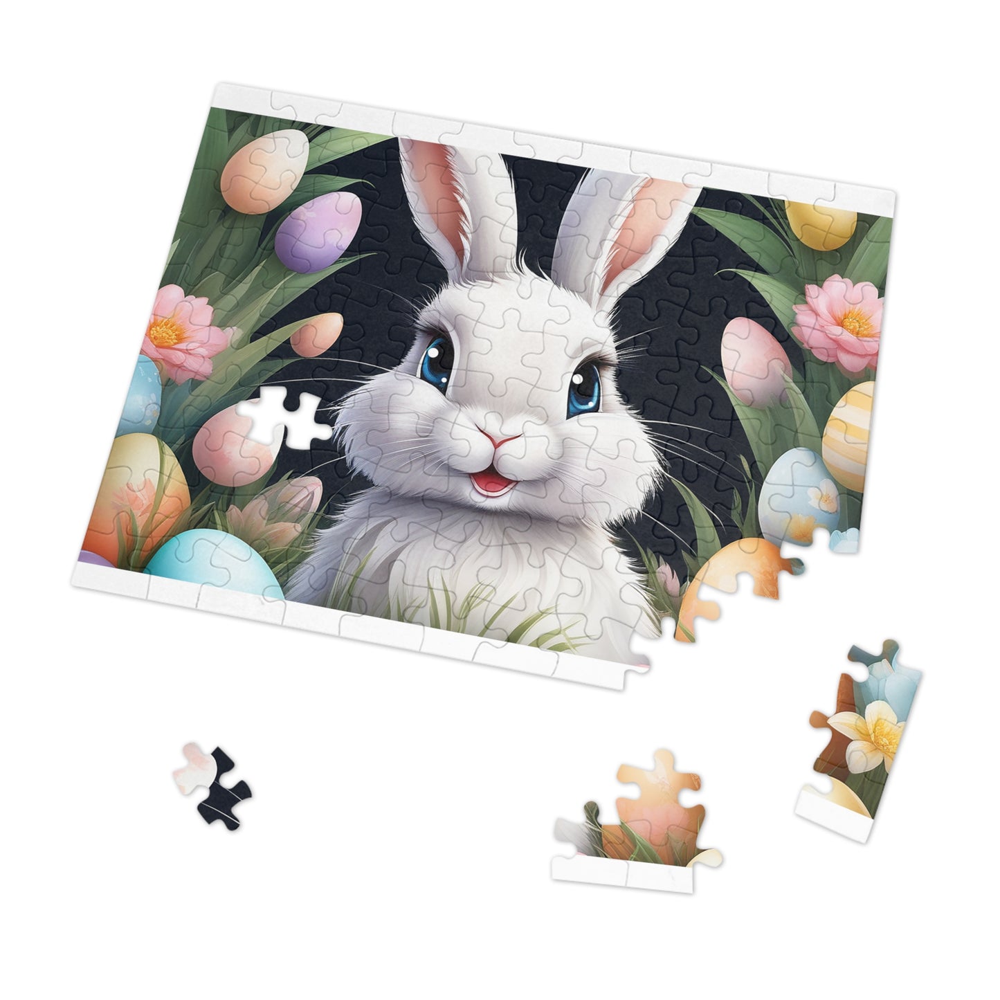 Puzzle, Easter, Rabbit, Personalised/Non-Personalised (30, 110, 252, 500,1000-Piece) awd-649