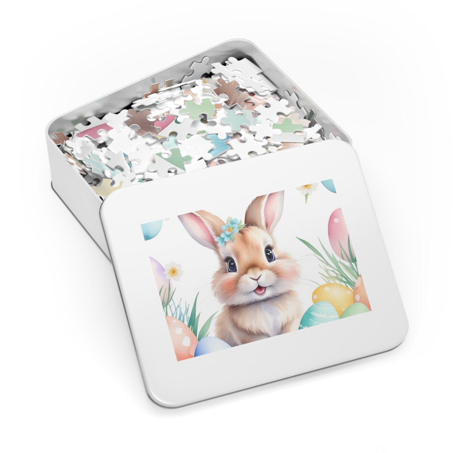 Puzzle, Easter, Rabbit, Personalised/Non-Personalised (30, 110, 252, 500,1000-Piece) awd-651