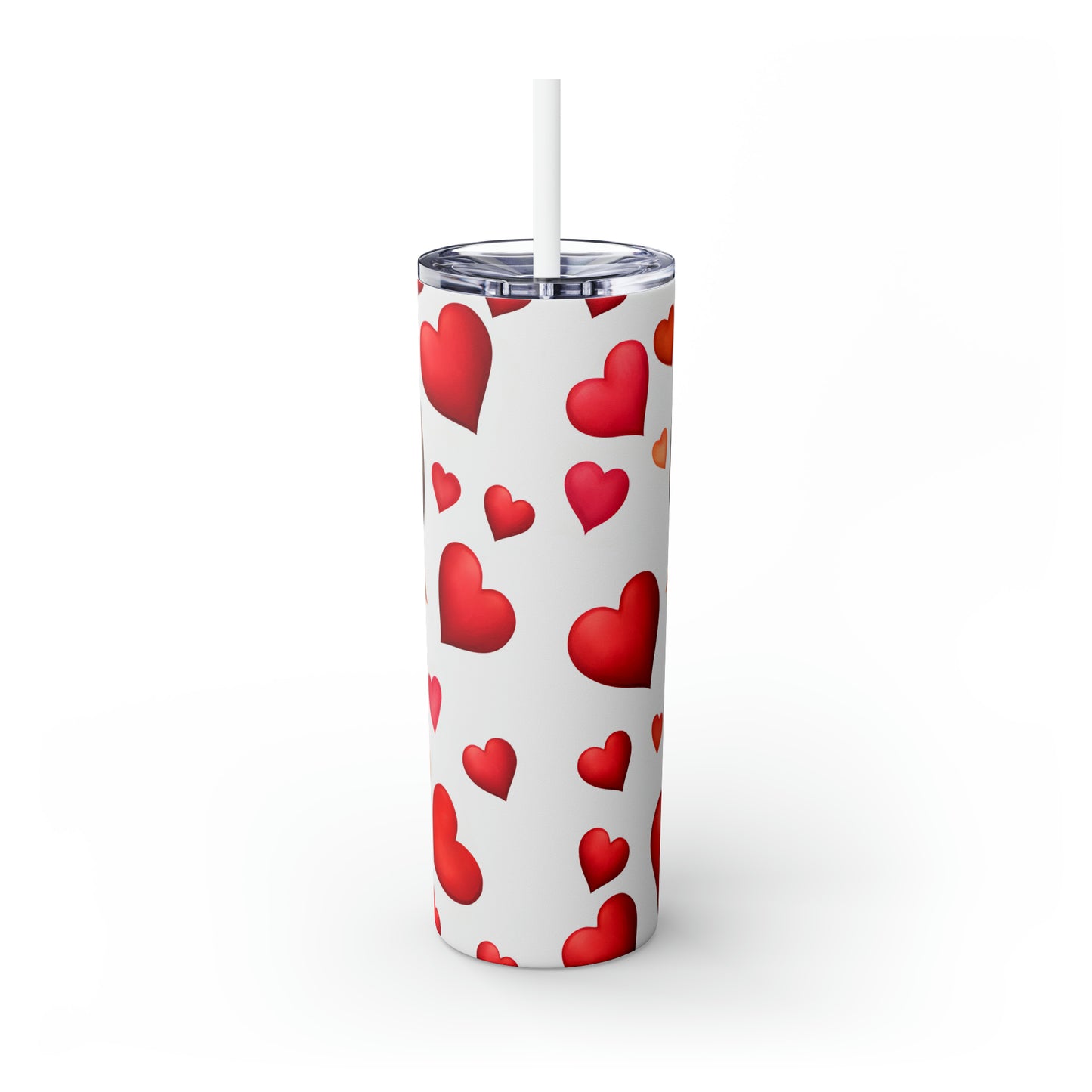 Skinny Tumbler with Straw, 20oz Highlander Cow