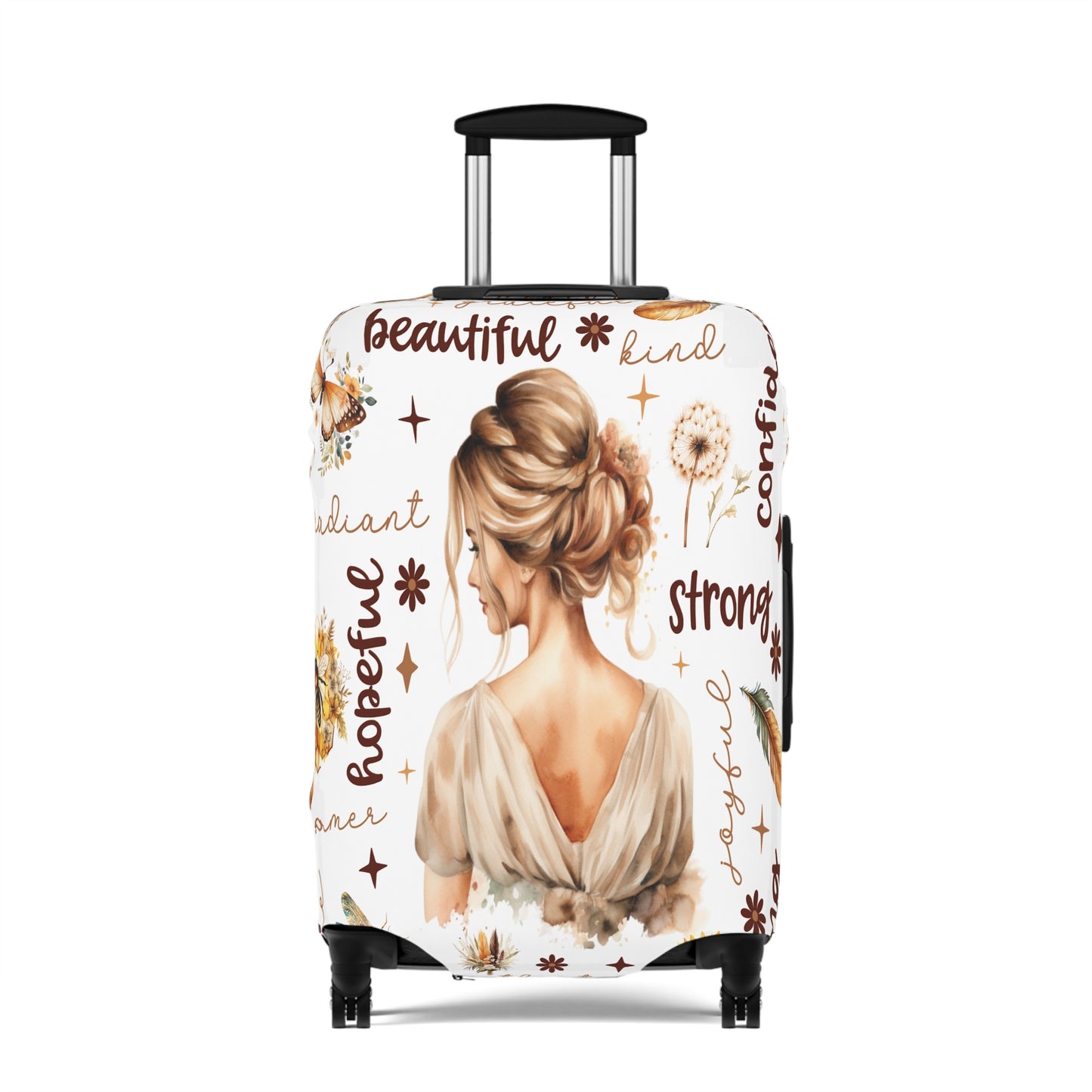 Luggage Cover, Affirmations, Blonde Hair, awd-503