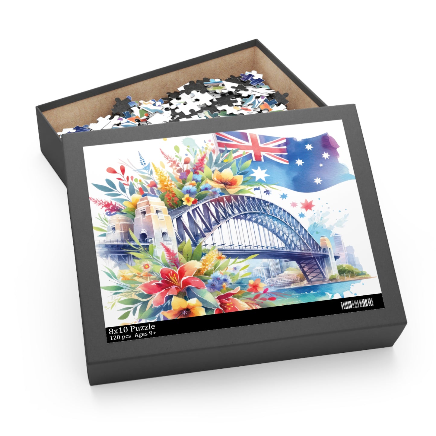 Personalised/Non-Personalised Puzzle, Sydney Harbour Bridge (120, 252, 500-Piece)