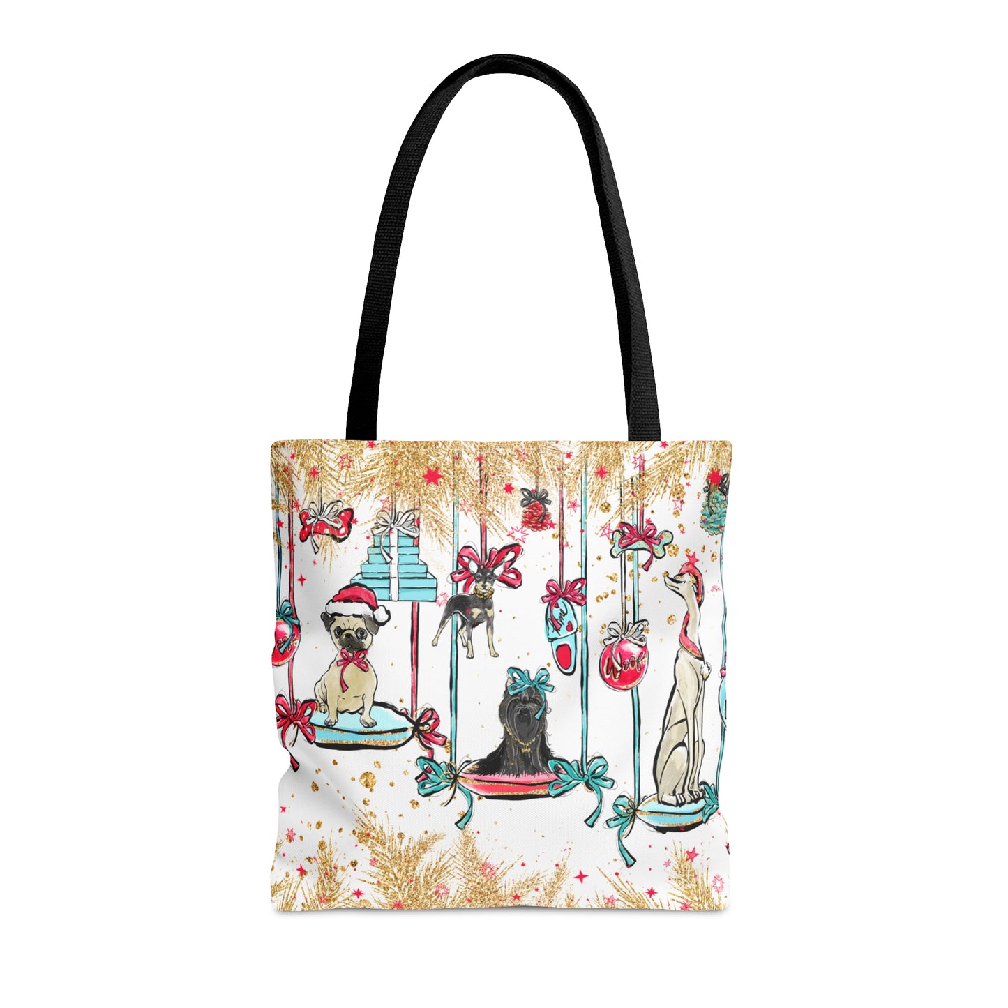 Tote Bag, Doggie Christmas Tote Bag