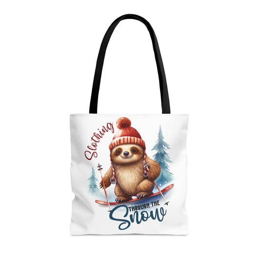 Tote Bag, Christmas, Sloth, Personalised/Non-Personalised Tote bag